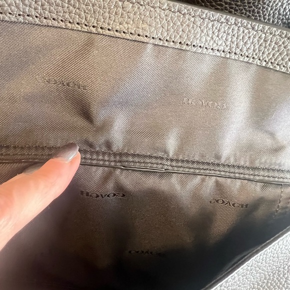 NWT Authentic Coach Bleecker Backpack Pebble black - Picture 8 of 15